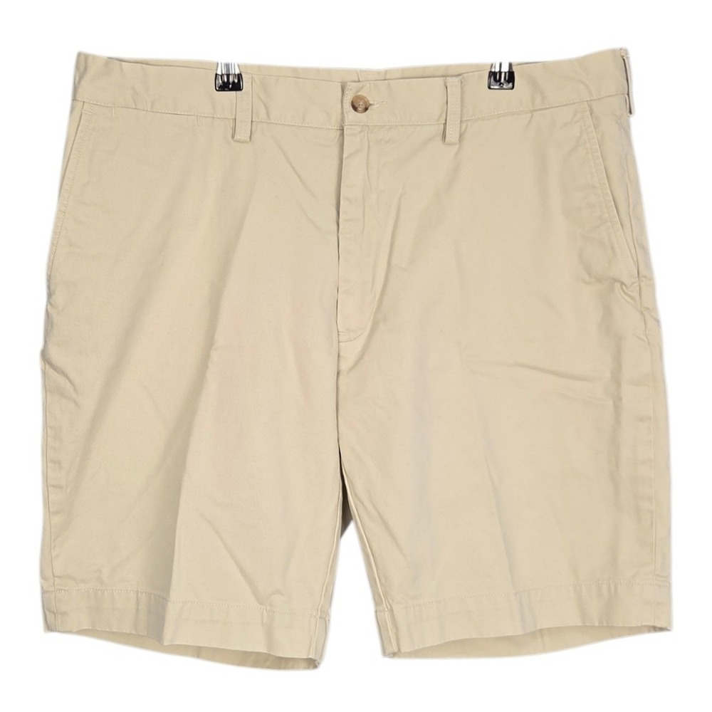 Polo Ralph Lauren Shorts‎ Mens 36 Khaki Chino Classic Fit 9" Inseam Cotton Zip